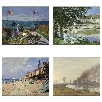 クロード・モネ、「in the Studio」、厳選、希少大判画集・額装画 クロード・モネ、「Springtime」、厳選、希少大判画集・額装画